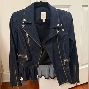 Cinq a Sept Women's Dark Blue Jean Jacket